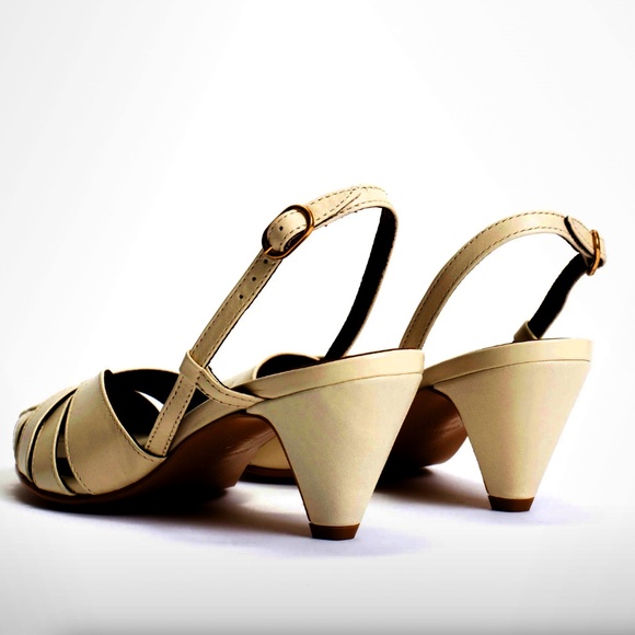 Anonymous Copenhagen - Banie 50 stiletto Shiny lamb Vanilla cream - size 10 - Picture 4 of 7